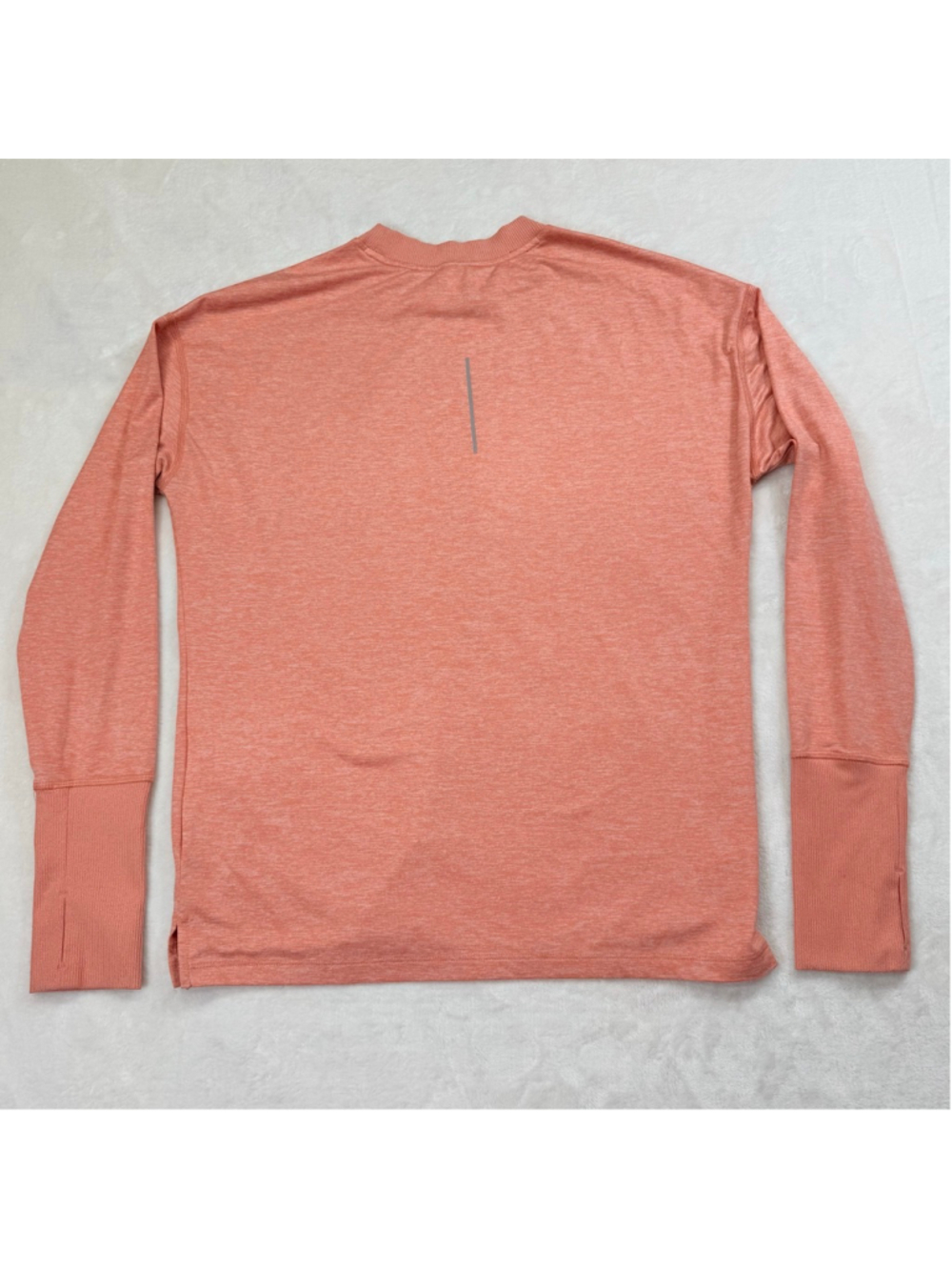 Women's Nike Coral Dri-Fit Long Sleeve Running Tee Activewear Small Thumb Holes - Picture 8 of 14